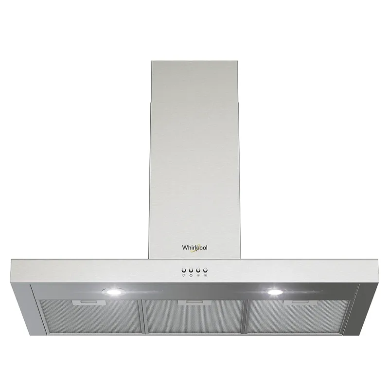 Campana De Pared 90 cm Acero Inoxidable Gris — Campana De Pared 90 cm Acero Inoxidable Gris