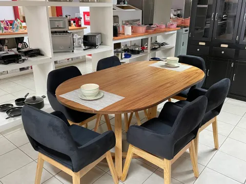 Comedor JP Oval Chapa Parota