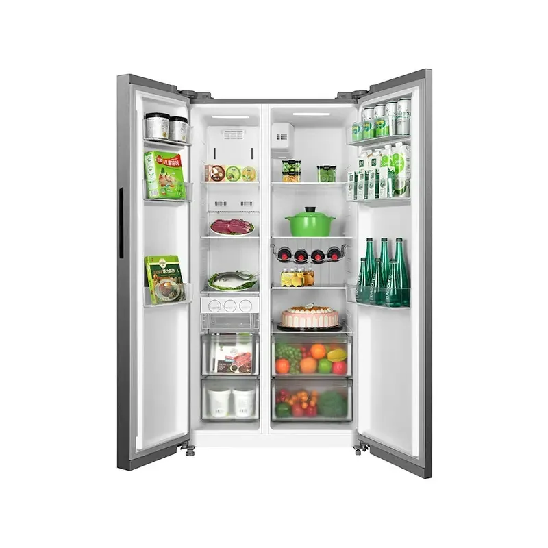 Refrigerador Automático Side By Side Inverter Quattro Bru Steel 20 Pies Cúbicos — Refrigerador Automático Side By Side Inverter Quattro Bru Steel 20 Pies Cúbicos