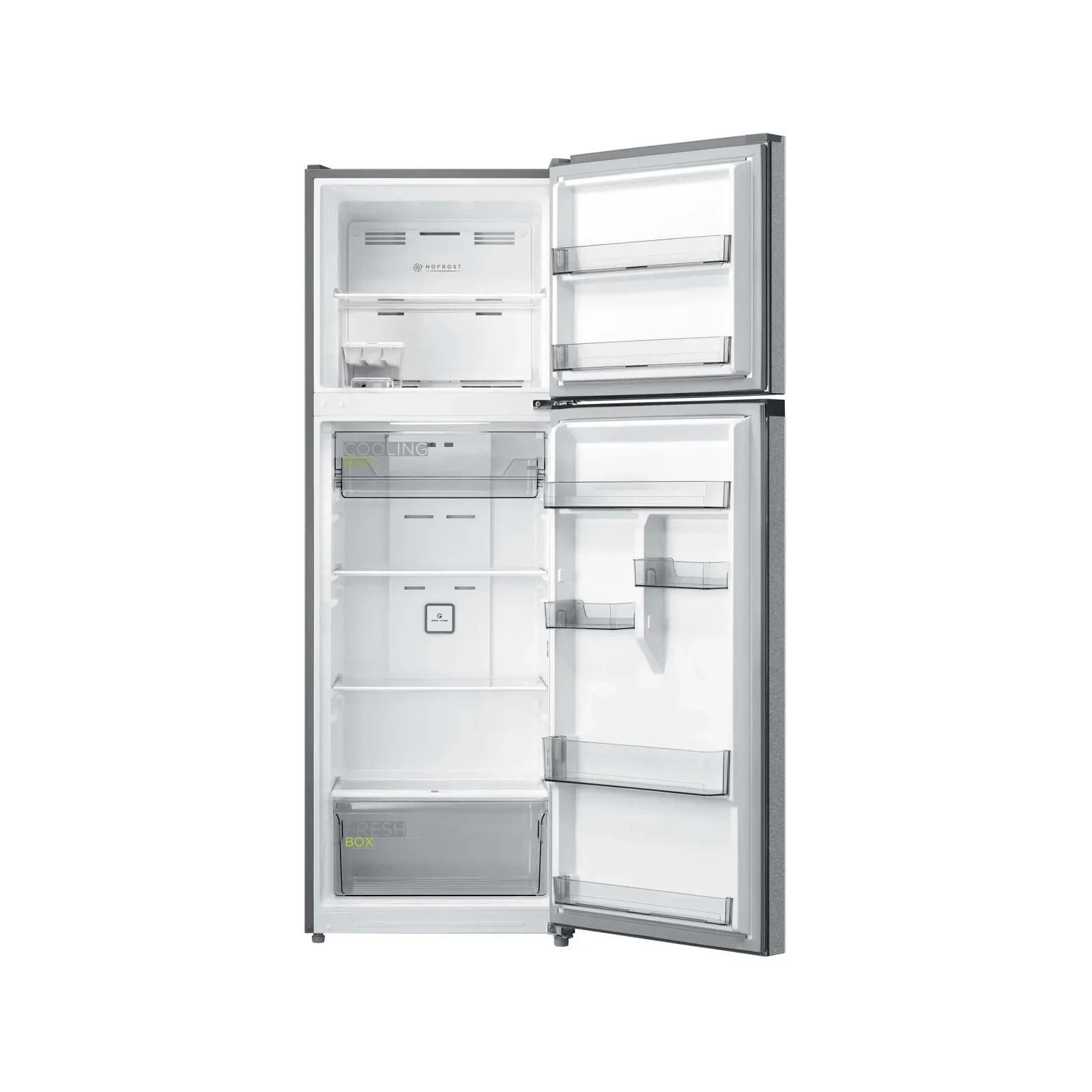 Refrigerador Top Mount Inverter Quattro Lake Silver 12 Pies Cúbicos — Refrigerador Top Mount Inverter Quattro Lake Silver 12 Pies Cúbicos
