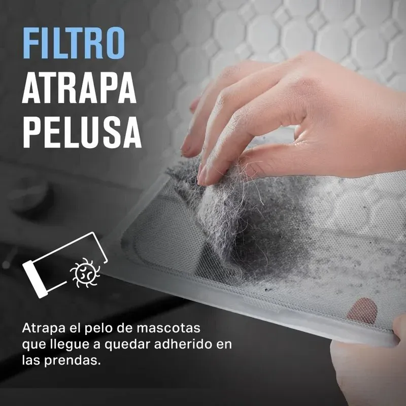 Secadora carga superior Gas 25 kg Pet Pro System Negro — Secadora carga superior Gas 25 kg Pet Pro System Negro